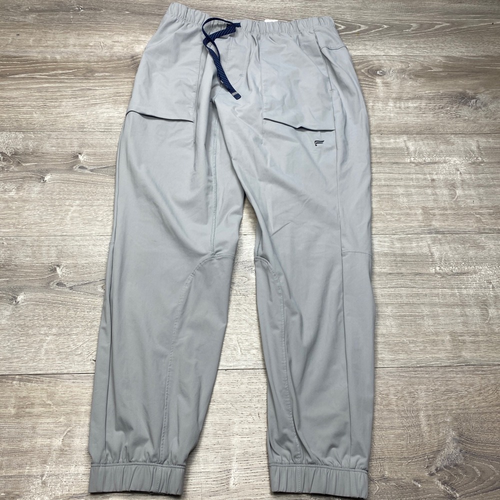 Fabletics The One Jogger Mens M Grey Athletic Stretch Training Pants PT2252152